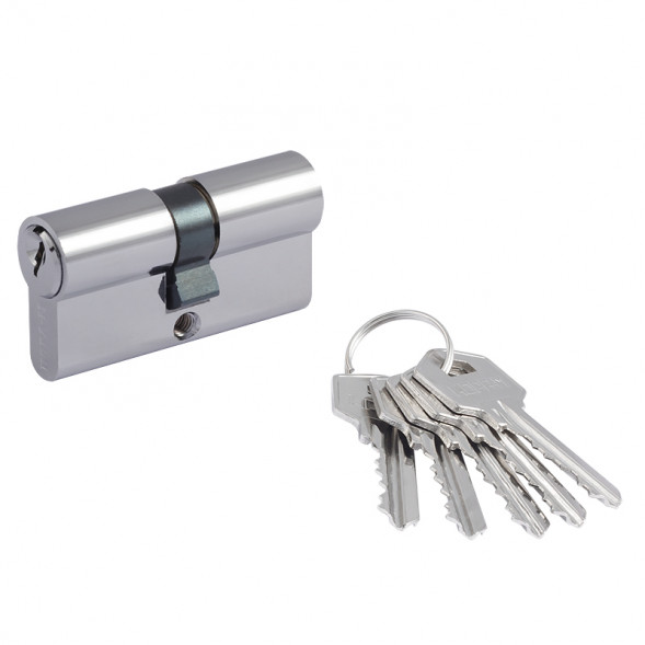 Цилиндр.мех-м Л-90 (хром) (45-45)  &quot;Нора-М&quot;