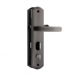 Ручка дверная на планке 200-68мм ECO П (мат.хром/черн.никель) &quot;Нора-М&quot;