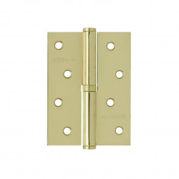 Петля сталь 750-4&quot; (латун.покр.)правая (100*75*2,5) №2  &quot;Нора-М&quot;