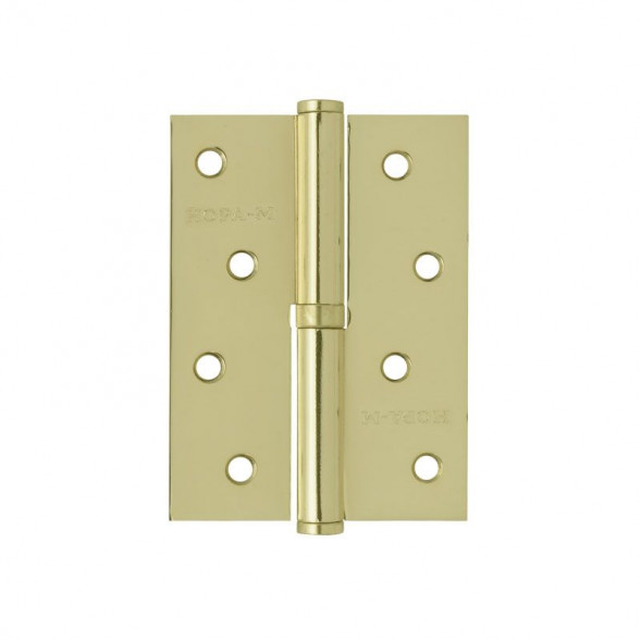 Петля сталь 750-4&quot; (латун.покр.)правая (100*75*2,5) №2  &quot;Нора-М&quot;