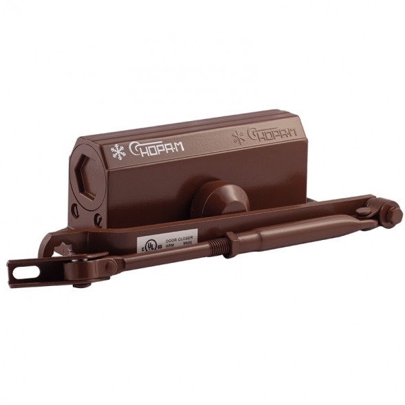 Доводчик №3S мал. (до 80кг) (коричневый) морозостойкий "Нора-М"