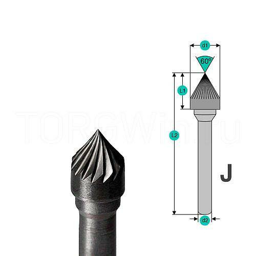 Борфреза твердосплавная JХ1008М06