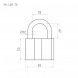 Замок навесной ЗН-409-70 мм (3кл.) &quot;Нора-М&quot;