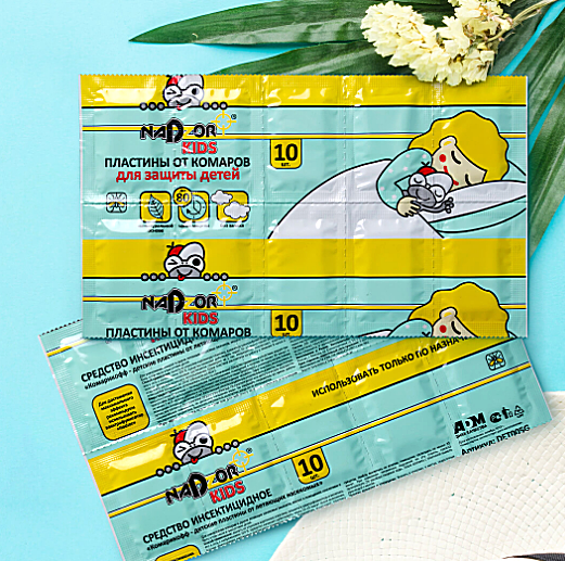 Пластины от комаров без запаха для детей, Nadzor