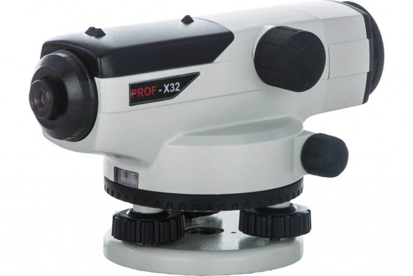Нивелир оптический ADA PROF X32 с поверкой (нивелир, кейс, мелкий инструмент, нитяной отвес, инструкция, свидетельство поверки)