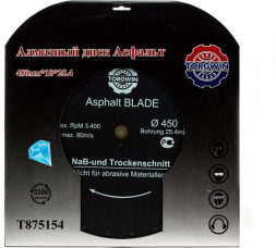 Диск алмазный &quot;асфальт&quot; 400*10*25,4 TORGWIN