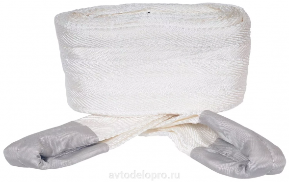 44412 Трос буксир. рывковый (динамический) АвтоDело 12 т. (лента 5м, петля-петля)