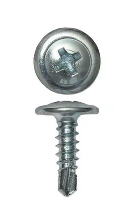 Саморез с прессшайбой 4,2x13 со сверлом, оцинк. (1000 шт.)