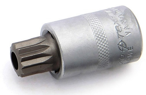 625416 Головка со вставкой 1/2&quot; SPLINE М16,с отверстием,  L=55мм (10шт)
