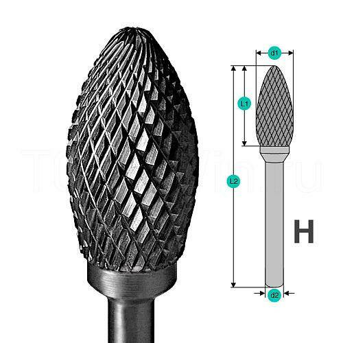 Борфреза твердосплавная HХ1636М06