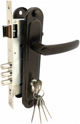 Замок врезной ЗЕНИТ ЗВ4-85.3-02 медь