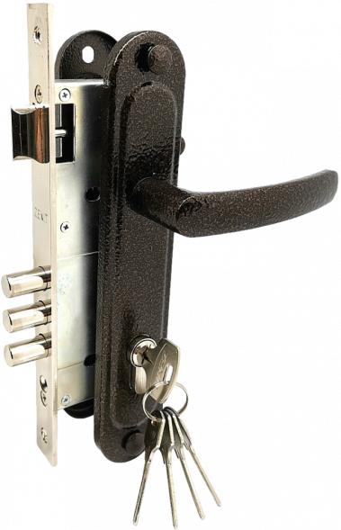 Замок врезной ЗЕНИТ ЗВ4-85.3-02 медь