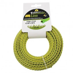 Леска для триммера квадрат зубч. 2,4мм/15м