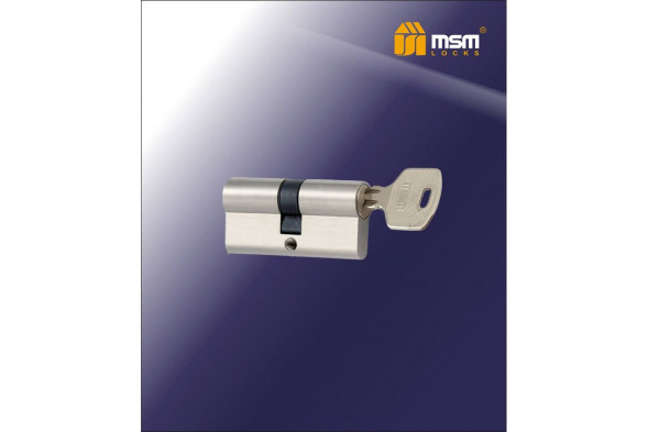 Личинка дверная (цилиндр) msm, ключ-ключ, 5 английских ключей, 80мм