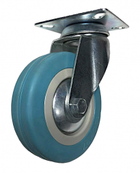 Колесо аппаратное серая резина поворотное SIZE: 3&quot; (75) Нагрузка 50кг. SCg 93