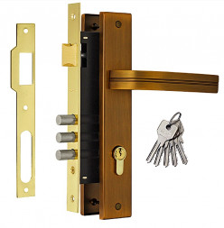 Замок врез. N106-85 М  (мат.кофе)  &quot;Нора-М&quot;