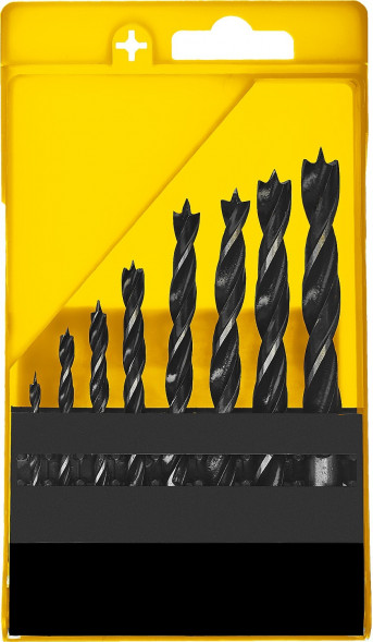 Набор сверл по дереву 3-10мм  8шт.