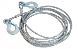 44035 Трос буксир-ый стальной 2 крюка 3,5т(8мм/5м) АвтоДело