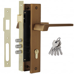 Замок врез. N111-85 М  (мат.кофе)  &quot;Нора-М&quot;