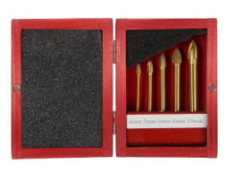 Набор сверл по стеклу и керамике 6шт 3;4;5;6;8;10мм СТРОНГ