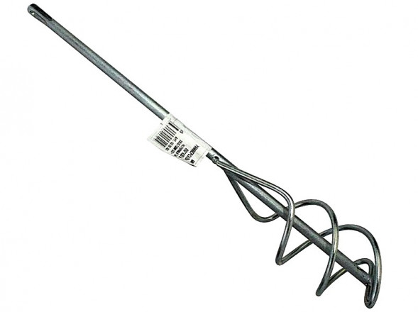 Миксер оцинкованный универсальный (червячного типа) 60*400 мм, хвостовик SDS+, с\п ON