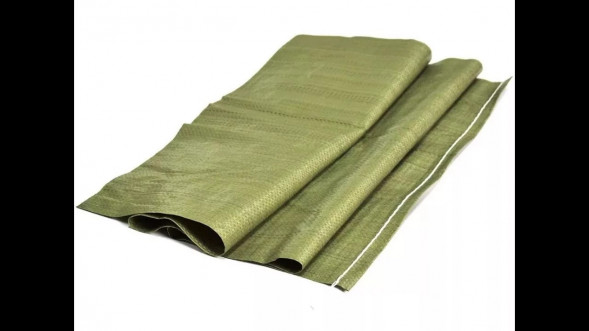 Мешок полипропиленовый 55смх95см для строит.мусора (зеленые) (100шт), (1000шт)