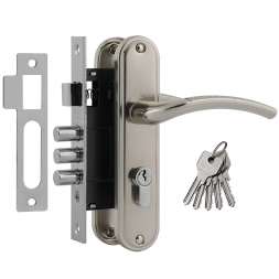 Замок врезной 796А-61,5 мм (матовый никель) НОРА-М