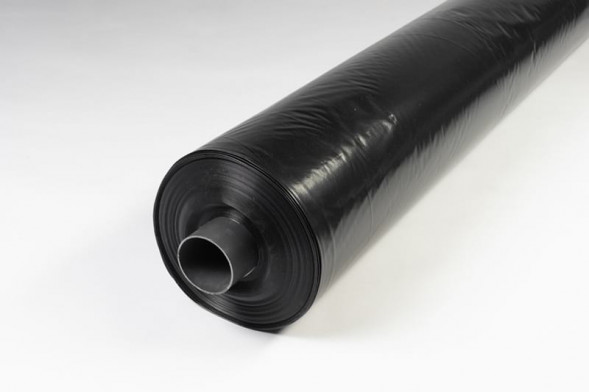 Пленка п/э (черная) 2% ГОСТ 100мкм п/рукав 6м (50 мп) 25,5 кг