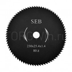 Нож для газонокосилки 80-и лопастной  230*25,4*1,4