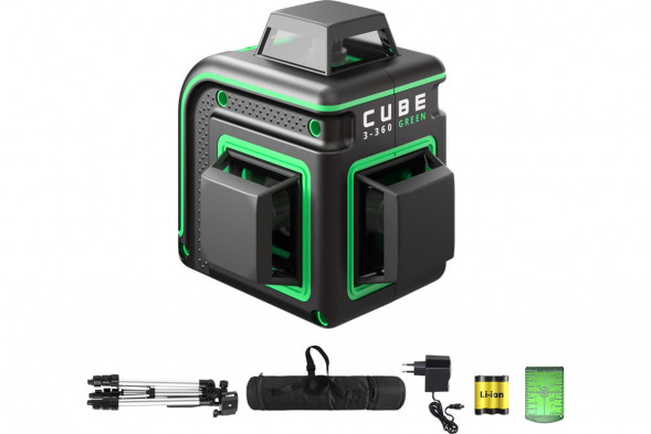 Лазерный уровень ADA Cube 3-360 Green Professional Edition