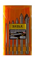 Набор сверл по керамике 6шт SKOLE (-)