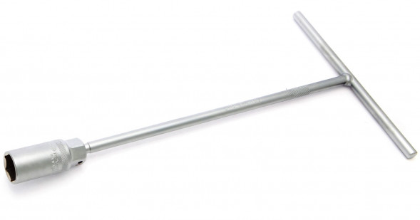 547621 Ключ свечной шарнирный с резиновой вставкой 21мм 6-гр.L=500мм &quot;ДТ&quot;