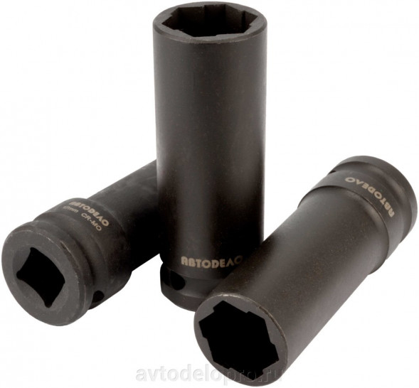 40570 Головка ударная *17 (DR1/2"; L-85мм) для поврежденного крепежа АвтоДело