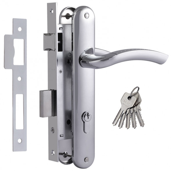 Замок врезной №96-85 К (хром)  &quot;Нора-М&quot;