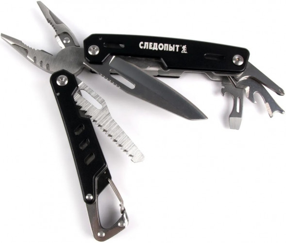 Мультитул (плоскогубцы) &quot;СЛЕДОПЫТ-EXPLORER&quot;, 105х42х18 мм, 11 предметов, в чехле, в коробке/40/