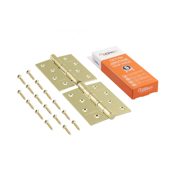 Петля унив.сталь 4&quot;-2ВВ FНР СР (хром.покр.)  (100*75*2,5)  №2 &quot;Нора-М&quot;