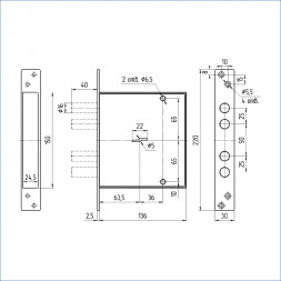 Замок врезной ЗВ8 165.0.0 МЕТТЭМ