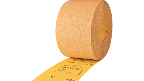 Абразивная бумага в рулонах SMIRDEX 820 Yellow, 115мм*50м Р120