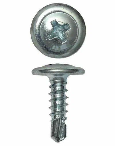 Саморез с прессшайбой 4,2x16 со сверлом, оцинк. ТОП (1000 шт.)