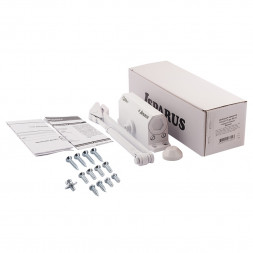 Доводчик ISP 410F фиксация (от 15 до 60кг) морозостойкий (белый) ISPARUS