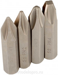 40007 Набор насадок для ударной отвертки (РН1;2;3;4*36мм S2) &quot;Professional&quot; АвтоДело