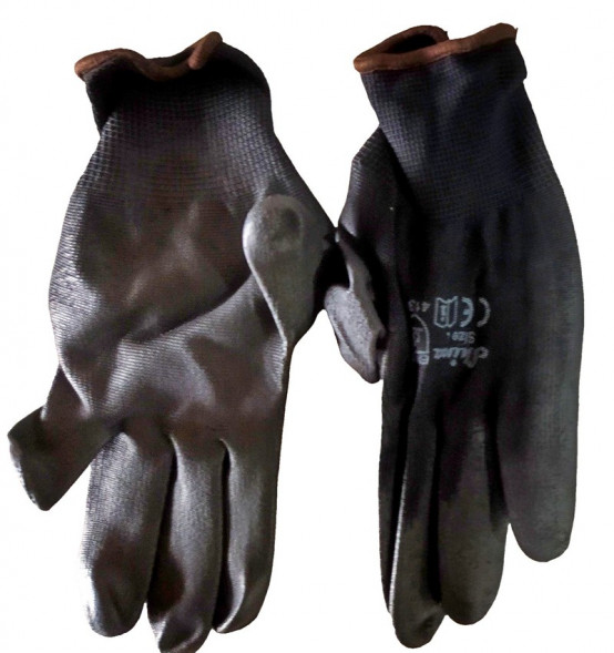 А-27 Перчатки рабочие нейлоновые с полиуретановым обливом (12 шт.)