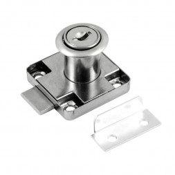 Мебельный замок 6136 (хром)