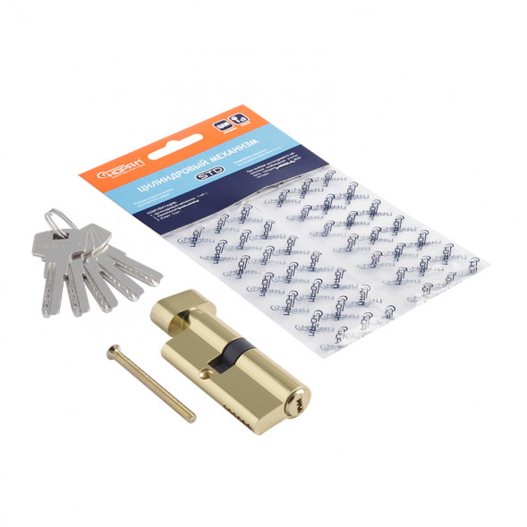 Цилиндр.мех-м ЕСО-STD Z ЛПВ-70 (золото) (40-30в)