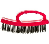 Щетка ручная по металлу, пластиковый корпус (4 ряда)   244-К