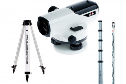 КОМПЛЕКТ Нивелир оптический ADA PROF X 32 +Рейка нивелирная телескопич. ADA STAFF 5+Шт