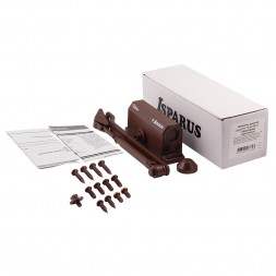 Доводчик ISP 410F фиксация (от 15 до 60кг) морозостойкий (коричневый) ISPARUS