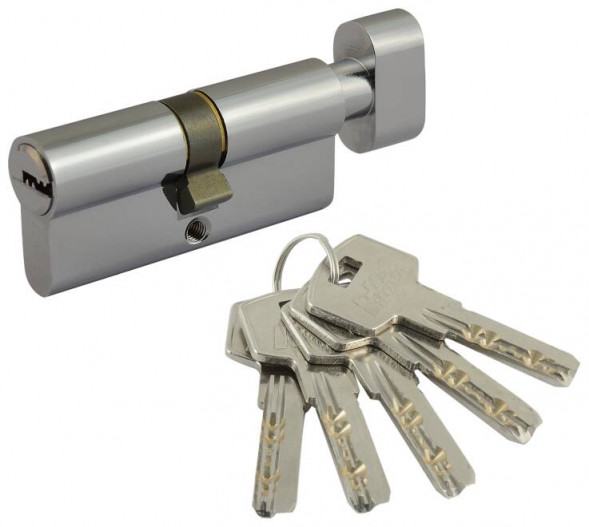 Цилиндр.мех-м Люкс II ЛПВ-70 (хром) (35-35) &quot;Нора-М&quot;