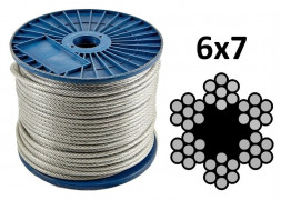 Трос стальной DIN 3055 3мм оцинк (200м) КНР