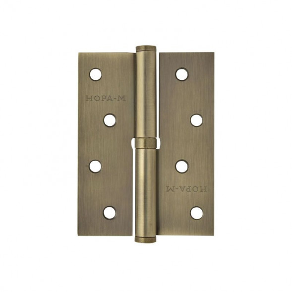 Петля сталь 750-4&quot; (брон.покр.)левая (100*75*2,5) №2  &quot;Нора-М&quot;